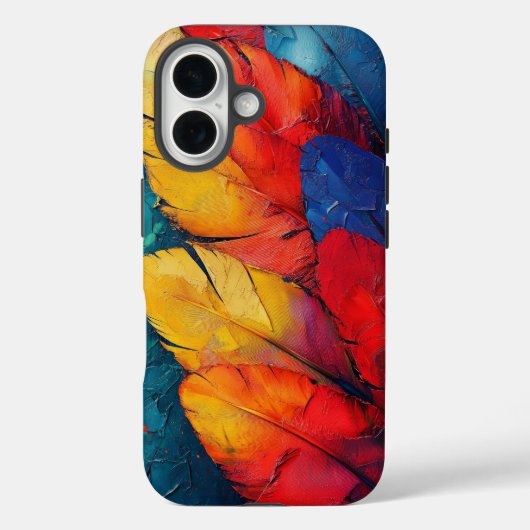 Tropische Macaw Feather Telefoonhoes Case-Mate iPhone Case (Achterkant)