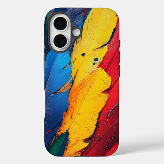 Tropische Macaw Feather Telefoonhoes Case-Mate iPhone Case (Achterkant)