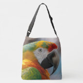Tropische Macaw Parrot Crossbody Tas (Achterkant)