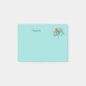Tropische Macaw Parrot Gepersonaliseerd 4x3 Post-i Post-it® Notes (Voorkant)
