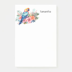 Tropische Macaw Parrot gepersonaliseerd Post-it® Notes