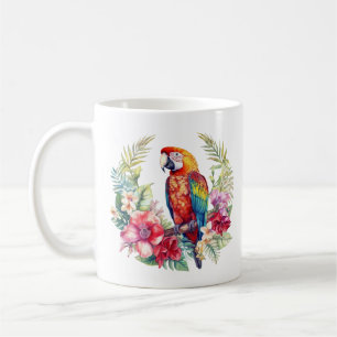 Tropische Macaw Parrot Koffiemok