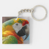 Tropische Macaw Parrot Sleutelhanger (Achterkant)