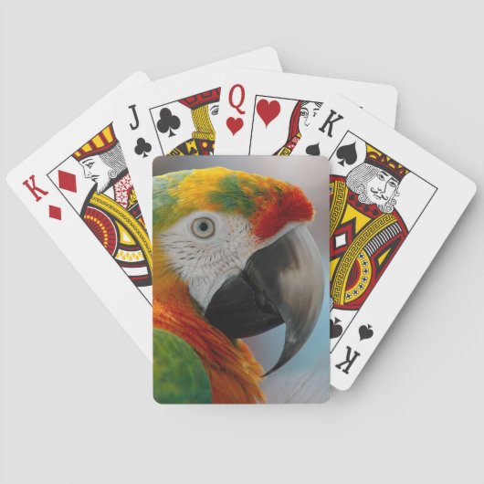Tropische Macaw Parrot Speelkaarten (Achterkant)