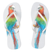 Tropische Macaw Parrot Teenslippers (Voetbed)