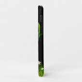 Tropische Macaw & White Flowers op zwart Case-Mate iPhone Case (Achterkant/links)