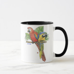 Tropische Macaws Mok