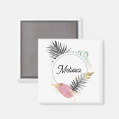 Tropische magneet met eigen naam (Voorkant / Achterkant)