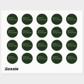 Tropische magnolia White Green Red Destination Ronde Sticker (Vel)