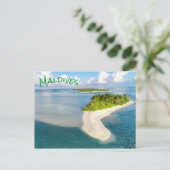 Tropische Maldiven Exotic Island Paradise Briefkaart (Staand voorkant)