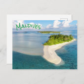 Tropische Maldiven Exotic Island Paradise Briefkaart (Voorkant / Achterkant)