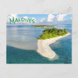 Tropische Maldiven Exotic Island Paradise Briefkaart