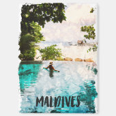 Tropische Malediven, Indische Oceaan Magneet (Voorkant)