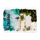 Tropische Malediven landschap van de Indische Ocea Magneet (Horizontaal)