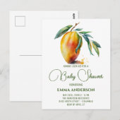 Tropische Mango | BABY SHOWER Briefkaart (Voorkant / Achterkant)