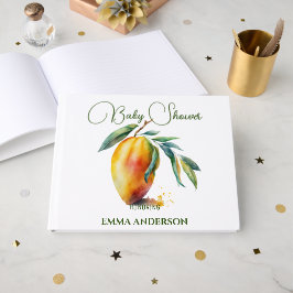 Tropische Mango | Baby Shower Gastenboek