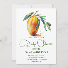Tropische Mango | Baby Shower Kaart