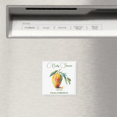 Tropische Mango | Baby Shower Magneet (Insitu (Vaatwasser))
