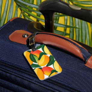 Tropische mango tango gepersonaliseerd bagagelabel
