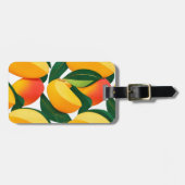 Tropische mango tango gepersonaliseerd bagagelabel (Voorkant horizontaal)