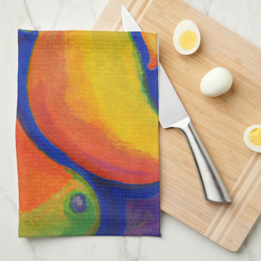 tropische mangoliefhebbers theedoek (Quarter Fold)