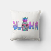 Tropische mantel Aloha-ananas Kussen (Voorkant)