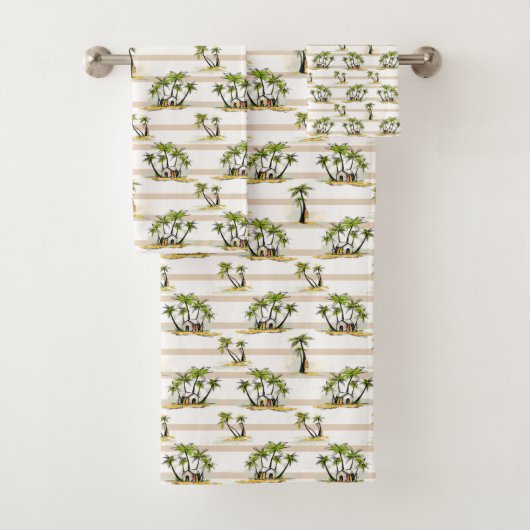Tropische mantel en palmen bad handdoek (Insitu)