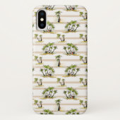 Tropische mantel en palmen Case-Mate iPhone case (Achterkant)