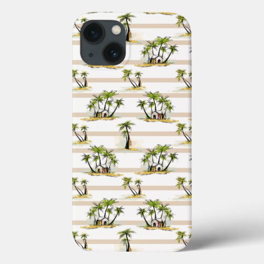 Tropische mantel en palmen Case-Mate iPhone case (Achterkant)