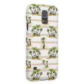Tropische mantel en palmen Case-Mate samsung galaxy hoesje (Back/Rechts)
