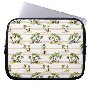 Tropische mantel en palmen laptop sleeve