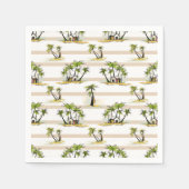 Tropische mantel en palmen servet (Voorkant)