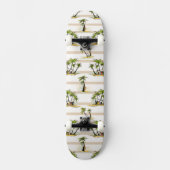 Tropische mantel en palmen skateboard (Voorkant)