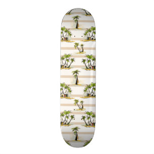 Tropische mantel en palmen skateboard