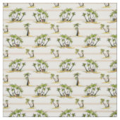 Tropische mantel en palmen stof (Swatch)