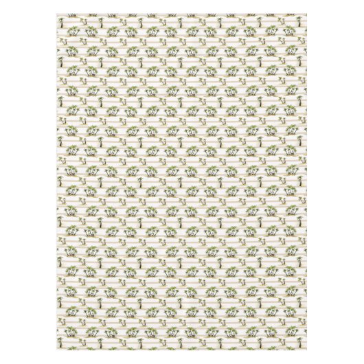 Tropische mantel en palmen tafelkleed (Voorkant)