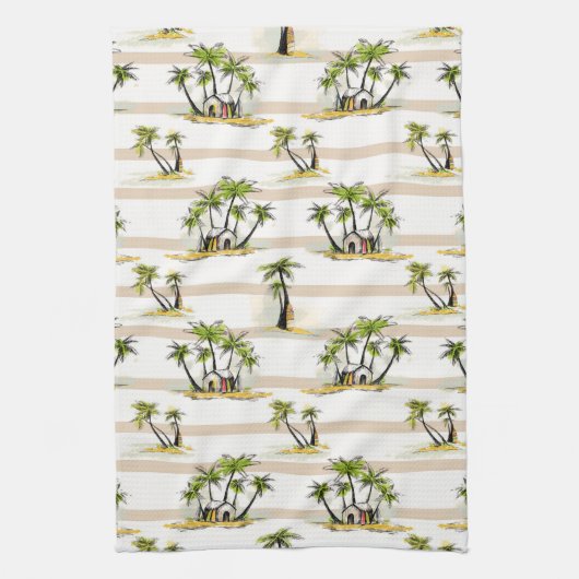 Tropische mantel en palmen theedoek (Verticaal)