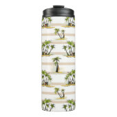 Tropische mantel en palmen thermosbeker (Voorkant)