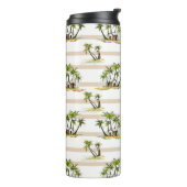 Tropische mantel en palmen thermosbeker (Gedraaid links)