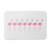 Tropische marchingroze flamingos badmat (Voorkant)