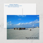 Tropische Marco Island Florida - Een strand bruilo Briefkaart (Voorkant / Achterkant)