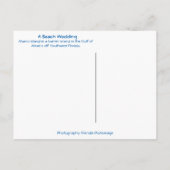 Tropische Marco Island Florida - Een strand bruilo Briefkaart (Achterkant)