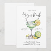 Tropische Margarita Cocktail Party Uitnodiging (Voorkant / Achterkant)