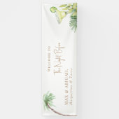 Tropische Margaritas & Tacos de Nacht Voor Spandoek (Verticaal)