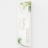 Tropische Margaritas & Tacos de Nacht Vooraf Spandoek (Verticaal)