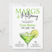 Tropische Margs & Huwelijk Vrijgezellenfeest Kaart (Voorkant)