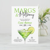 Tropische Margs & Huwelijk Vrijgezellenfeest Kaart (Staand voorkant)