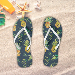 Tropische marine ananas strand teenslippers