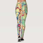 Tropische Marmeren Radiance Leggings (Achterkant)