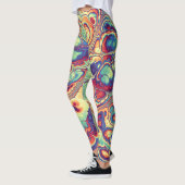 Tropische Marmeren Radiance Leggings (Links)